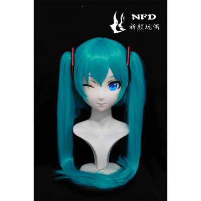 (NFD058)Customize Handmade Crossdress Full Head Female/Girl Resin Japanese Cartoon Character Animego Cosplay Kigurumi Mask